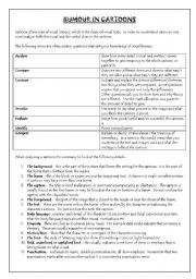 English Worksheet: Humour in cartoons