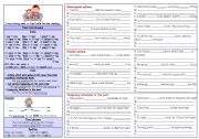 English Worksheet: Tenses (4) - Past Continuous - all about it (B&W), fully editable