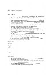 English Worksheet: 3 CAE PRACTICE ADVANCED TESTS ON  PHRASAL VERBS, COLLOCATIONS AND TRANSFORMING THE VARIOUS FORMS OF WORDS