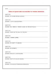 English worksheet: Review Exercises - WH Questions