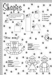 English Worksheet: shapes