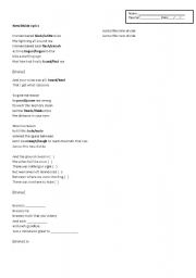 English worksheet: New Divide by Linkin Park