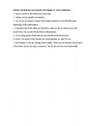 English Worksheet: Practice