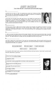 English Worksheet: the jacksons