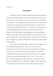 English Worksheet: Art History Social Realism
