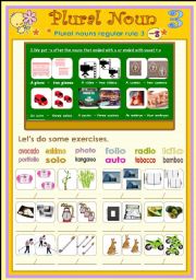 Plural noun 3 set 3 (2 pages)