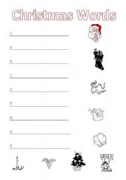 English worksheet: Christmas