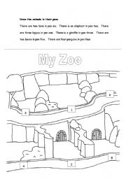 English Worksheet: Zoo Animals