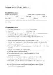 English Worksheet: The Railway Children
