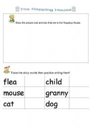 English worksheet: The Napping House