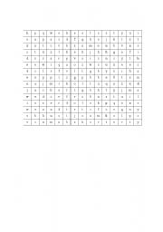 English Worksheet: Clothing wordsearch