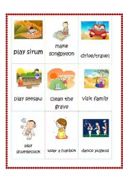 English Worksheet: Chuseok Flashcards part 1