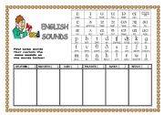 English Worksheet: english sounds