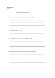 English Worksheet: Movie - Center Stage Turn it up