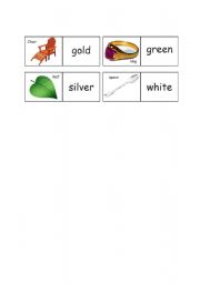 English worksheet: Colour Domino - sheet 3