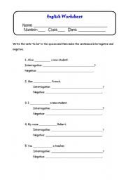 English worksheet: Verb 