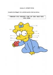 English Worksheet: Maggies Face