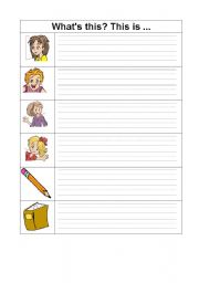 English Worksheet: Whats this?