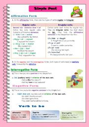 English Worksheet: Simple past - rules and exercises