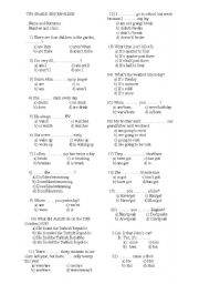 English worksheet: worksheet