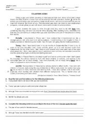 English Worksheet:  Volunteer voices