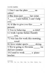 English Worksheet: as and like 