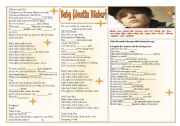 Baby (Justin Bieber) - Listening and Vocabulary ((2pages)) - Keys included ***fully editable