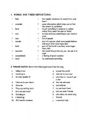 English worksheet: Take me to your heart lessons