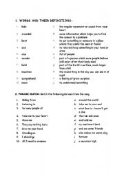 English Worksheet: Take me to your heart lessons