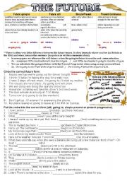 English Worksheet: FUTURE SIMPLE