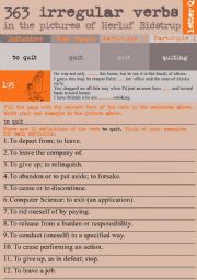 English Worksheet: 363 Irregular verbs in the pictures of Herluf Bidstrup
