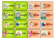 English Worksheet: past simple- memory game