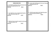 English worksheet: problem solving