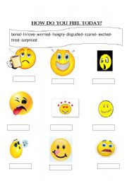 English Worksheet: How do you feel?