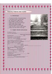 English Worksheet: Song: Runaway Train 