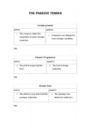 English worksheet: Passive