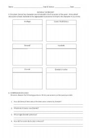 beowulf worksheets worksheet level intermediate