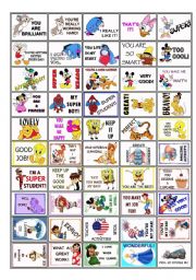 English Worksheet: REWARD STICKERS