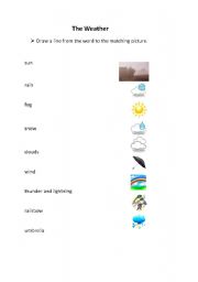 English worksheet: The Weather