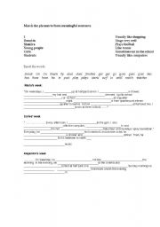 English Worksheet: present simple exercise