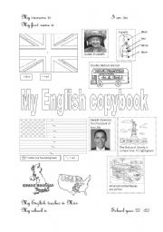 English Worksheet: My English copybook