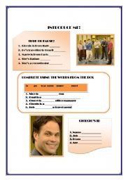 English Worksheet: Introduce me Top Notch video session