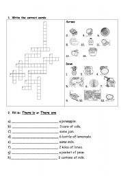 English Worksheet: At the market!