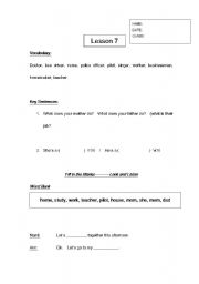 English worksheet: Occupations Worksheet