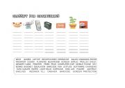 English worksheet: classify the products