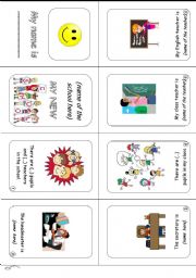 English Worksheet: Minibook MY NEW SCHOOL