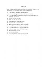 English Worksheet: Have or Has?