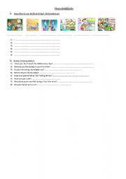 English Worksheet: Household jobs