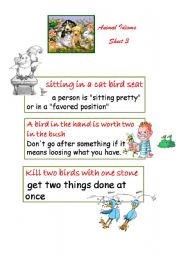 English Worksheet: Animal Idioms 3