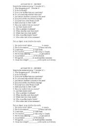 English Worksheet: Subjunctive or Simple Present